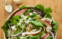 Recipe: Spinach Salad with Pears, Walnuts and Goat Cheese ... image