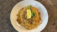 Longevity Pasta with Breadcrumbs, Capers, Sardines + Lemon ... image