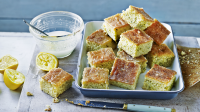 Mary Berry's lemon drizzle traybake cake recipe - BBC Fo… image