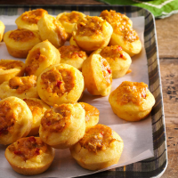 Mini Corn Muffins with Spicy Cheddar Filling Recipe: How ... image