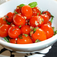 Sauteed Cherry Tomatoes with Garlic and Basil Recipe ... image