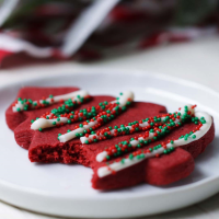 Red Velvet Shortbread Cookies Recipe by Tasty image