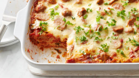 Meatball Lasagna Recipe - BettyCrocker.com image
