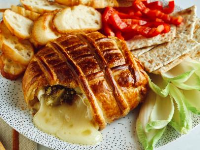 Air Fryer Baked Brie with Pesto, Sundried Tomatoes and ... image
