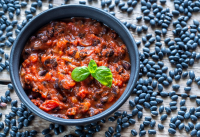 Vegetarian Black Bean Chili Recipe | Epicurious image