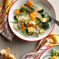 Creamy Sweet Potato and Veggie Soup Recipe: How to M… image