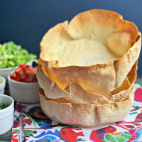 Air Fryer Taco Salad Bowls - Edible tortilla bowls in minutes! image