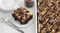 Peanut Butter-Chocolate Poke Cake Recipe - BettyCrocker.c… image