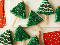 Christmas Tree Cheesecake Pops Recipe | Food Network ... image