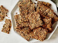 Healthy Seed and Oat Crackers Recipe | Food Network ... image
