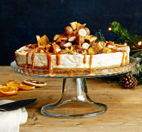 Salted caramel no-bake cheesecake recipe | BBC Good Food image