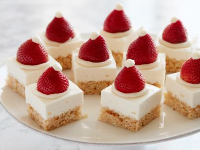 Santa's Hat Crispy-Cheesecake Squares : Food Network ... image
