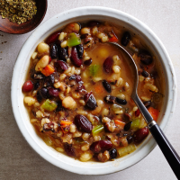 Slow-Cooker Southwestern Bean Soup Recipe | EatingWell image