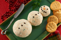 Snowman Cheese Ball - My Food and Family Recipes image