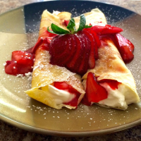 Creamy Strawberry Crepes Recipe | Allrecipes image