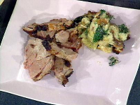 Rosemary and Garlic Roast Leg of Lamb Recipe | Food Network image