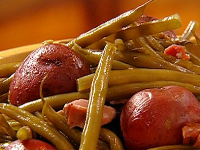 Green Beans with Ham Hock and New Potatoes Recipe | The ... image