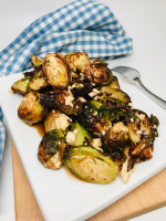 Air-Fried Brussels Sprouts With Balsamic-Honey Glaze and ... image