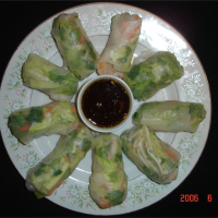 Fresh Spring Rolls With Thai Dipping Sauce Recipe | Allrecip… image