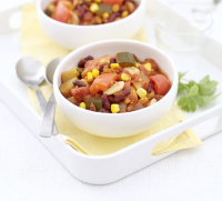 Vegetable & bean chilli recipe | BBC Good Food image