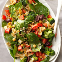 Bow Tie & Spinach Salad Recipe: How to Make It image