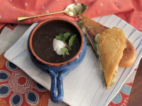 Spicy Black Bean Soup Recipe | Valerie Bertinelli | Food ... image