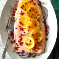 Orange Pomegranate Salmon Recipe: How to Make It image