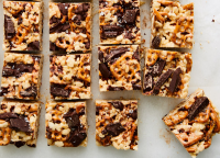 Rice Krispies Treats With Chocolate and Pretzels Recipe ... image