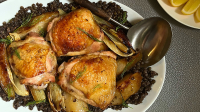 8 & $20 Recipe: Sheet-Pan Chicken with Pears, Fennel and ... image