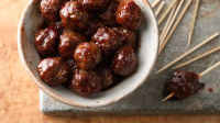 Hot and Saucy Cocktail Meatballs Recipe - BettyCrock… image