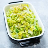 Creamed Leeks Recipe - The Perfect Vegetarian Side Dish ... image