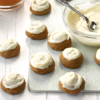 Gingerbread Cookies with Lemon Frosting - Taste of Home image