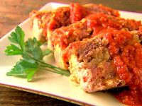 Meatloaf Made with Stuffing Recipe - Food Network image