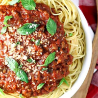 Best Slow Cooker Spaghetti Sauce - Let's Dish Recipes image