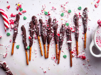Chocolate Covered Pretzel Rods Recipe | Cozymeal image