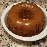 Apple Harvest Pound Cake with Caramel Glaze Recipe ... image
