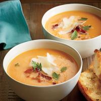 Creamy Sweet Potato Soup Recipe | MyRecipes image