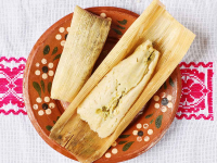 Chicken Tamales Recipe with Salsa Verde image