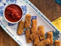 Fried Mozzarella Sticks Recipe | Valerie Bertinelli | Food ... image