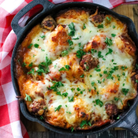 Meatball Sub Bubble Up Bake, only four ingredients! image