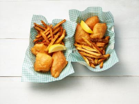 Beer-Battered Fish and Chips Recipe | Food Network Kitchen ... image