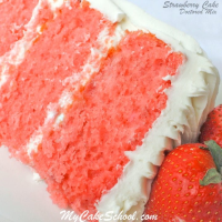 Strawberry Cake~ (Doctored Cake Mix Recipe) - My Cake School image