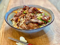 Vietnamese Grilled Pork and Rice Vermicelli Noodle Bowl image