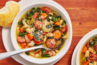 Best Slow-Cooker Sausage and White Bean Soup Recipe - Ho… image