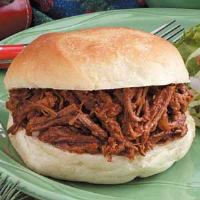 Shredded Beef Barbecue Recipe: How to Make It - Taste of Home image