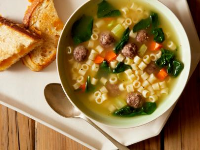Mini Meatball Soup Recipe | Rachael Ray | Food Network image
