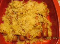 Hotdogs and Sauerkraut Casserole | Just A Pinch Recipes image