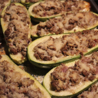 Stuffed Zucchini Boats with Meat Recipe | Allrecipes image
