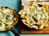 Chilaquiles with Roasted Tomatillo Salsa Recipe - Food Network image