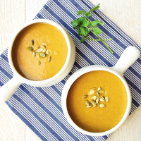 Best Coconut Curry Pumpkin Soup Recipe-How to ... - Delish image